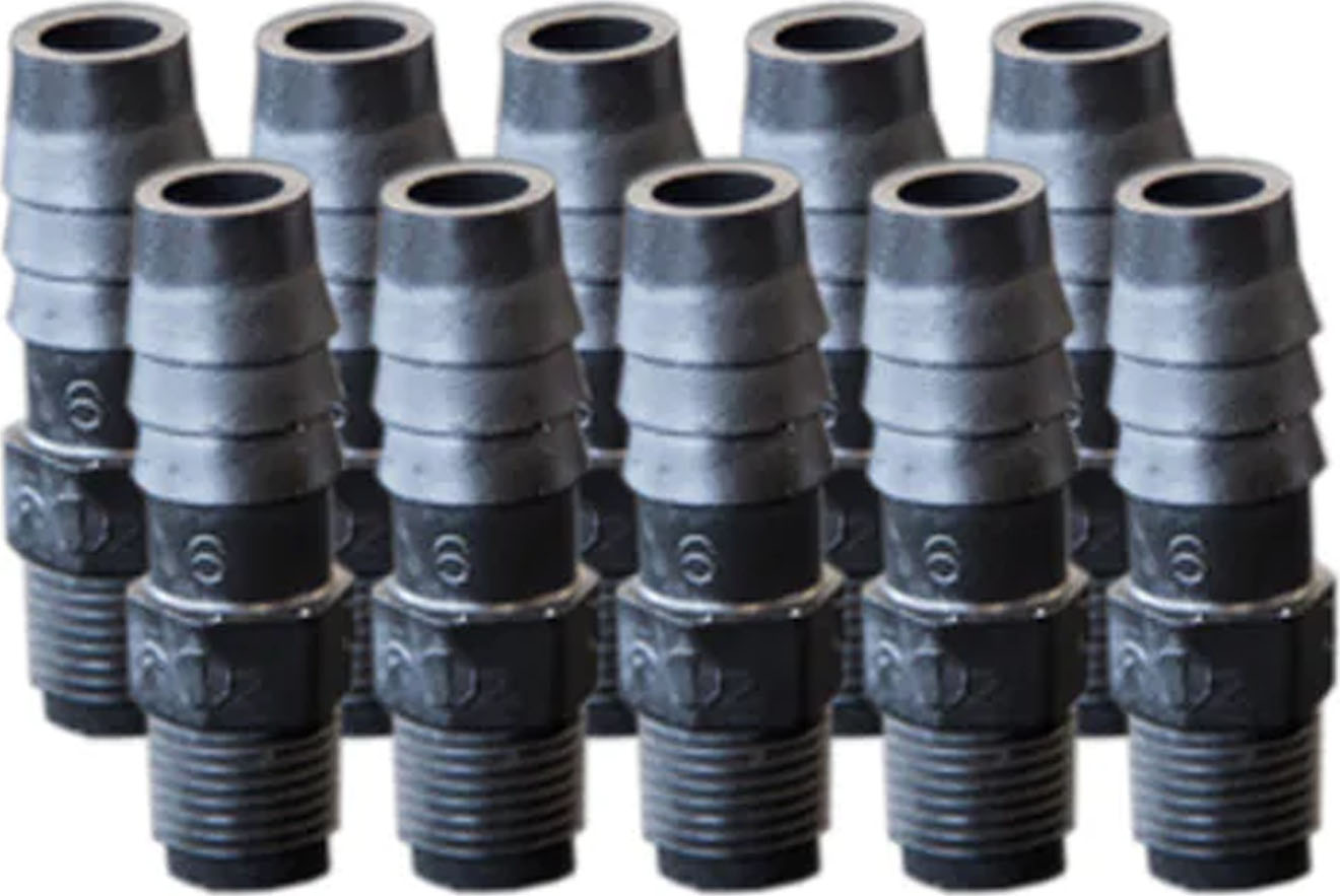 Foxx Life Sciences EZwaste 1/8in MNPT Threaded Hose Barb Fitting Pack