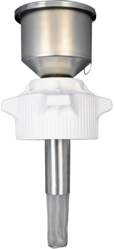 Foxx Life Sciences EZwaste Stainless Steel Safety Funnel with VersaCap