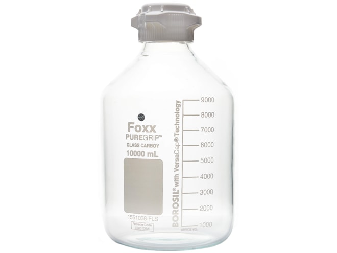 Carboy Science Foxx Life Sciences PUREGRIP Glass Carboy with VersaCap | Media Bottles ...