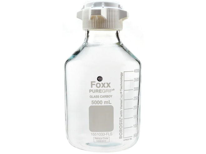 Foxx Life Sciences PUREGRIP Glass Carboy with VersaCap