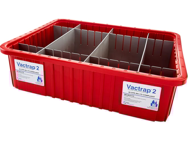 Foxx Life Sciences Vactrap Red Bin with Dividers