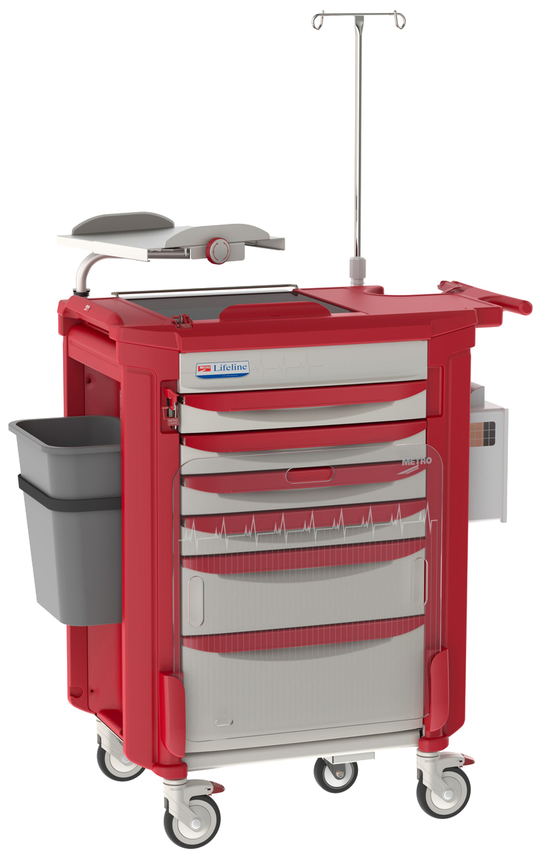 Metro LECCRP6 Lifeline Crash Cart