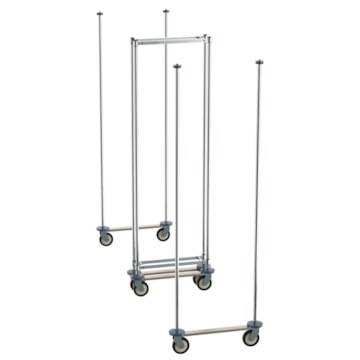 Metro Top-Track Overhead Track Shelving Double Deep Mobile Unit Kit