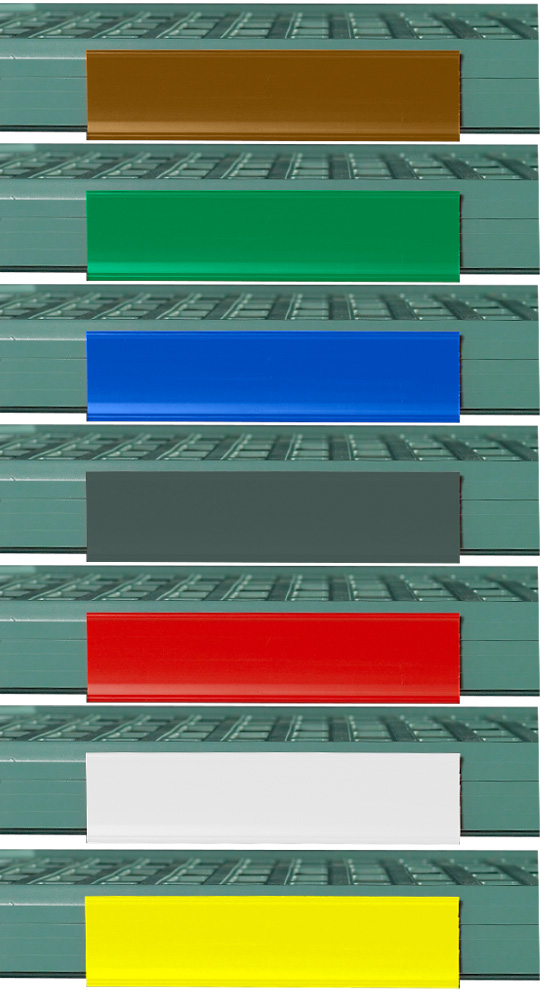 Metro 6in Color Shelf Markers for Super Erecta Pro and MetroMax Shelving