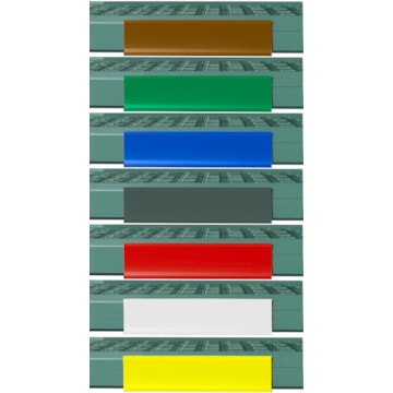 Metro 6in Color Shelf Markers for Super Erecta Pro and MetroMax Shelving