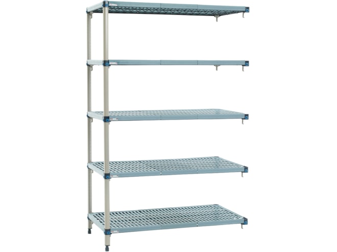 Metro MetroMax Q 4 and 5 Shelf Plastic Industrial Shelving Add-On Units