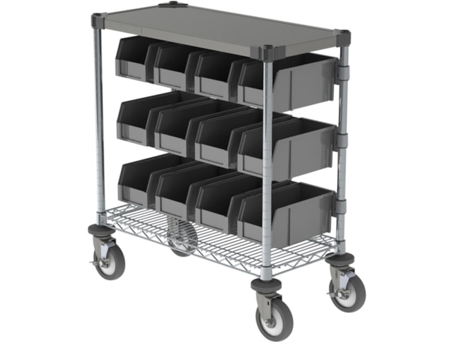 Metro Mobile Bin Organizer Cart | Carts | BioPharm World