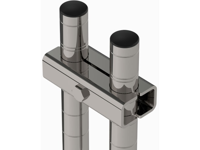 Metro Stainless Steel Post Clamp for Seismic Shelving