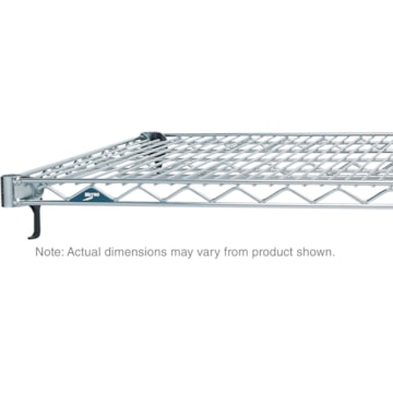 Metro Super Adjustable Super Erecta Polished Stainless Steel Wire Shelf