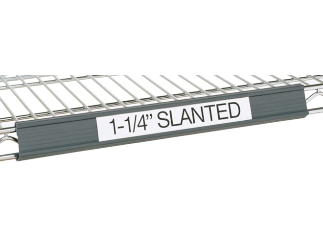 Metro Super Erecta Gray Slanted Label Holder | BioPharm World