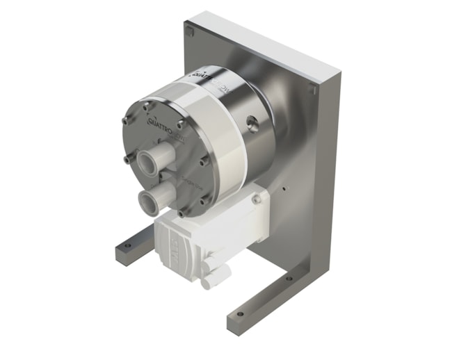 Quattroflow QF5k Series 4-Piston Diaphragm Pump with Single-Use Chamber