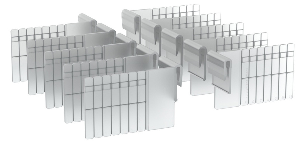 Metro Additional Long and Short Dividers for Flexline/Lifeline Drawer Tray Kit