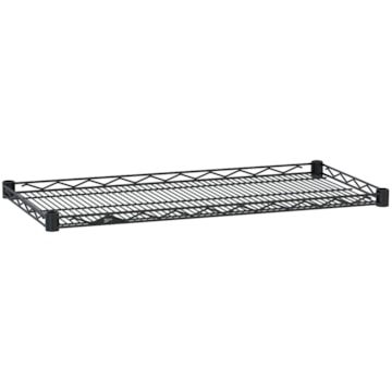 Metro Super Erecta Drop Mat Wire Display Shelf with Black Finish