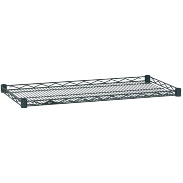 Metro Super Erecta Drop Mat Wire Display Shelf with Smoked Glass Finish