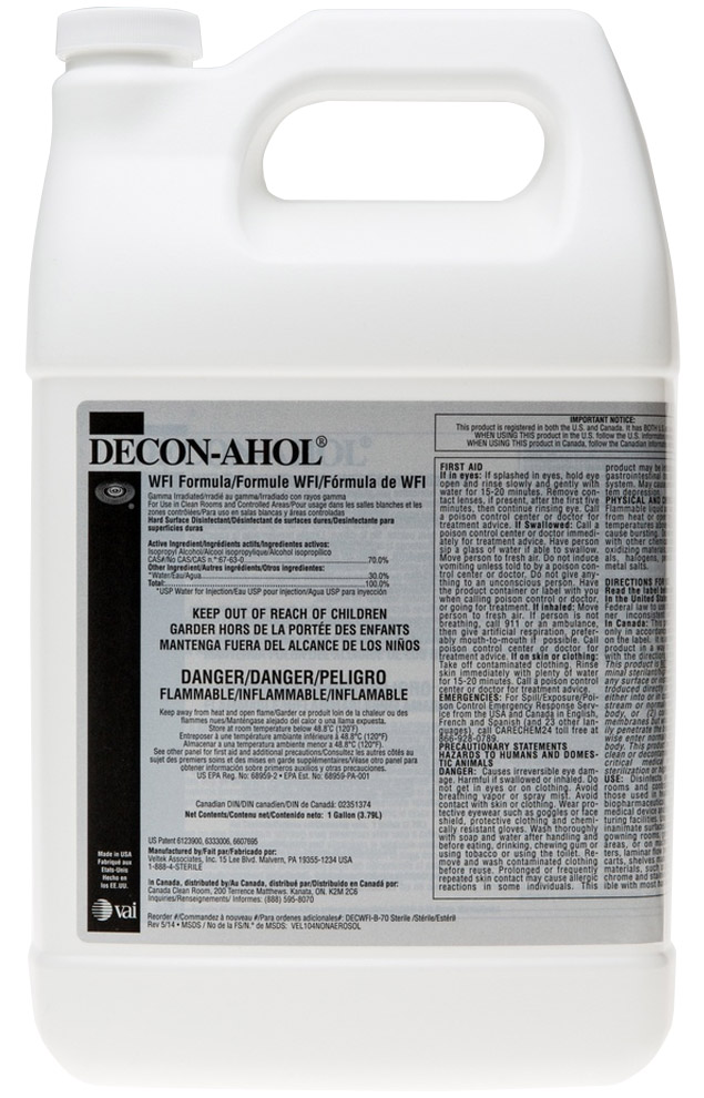 VAI DECON-AHOL WFI Formula Disinfectant