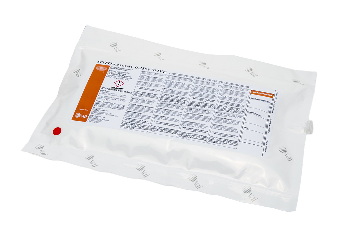 VAI HYPO-CHLOR Sodium Hypochlorite Wipe
