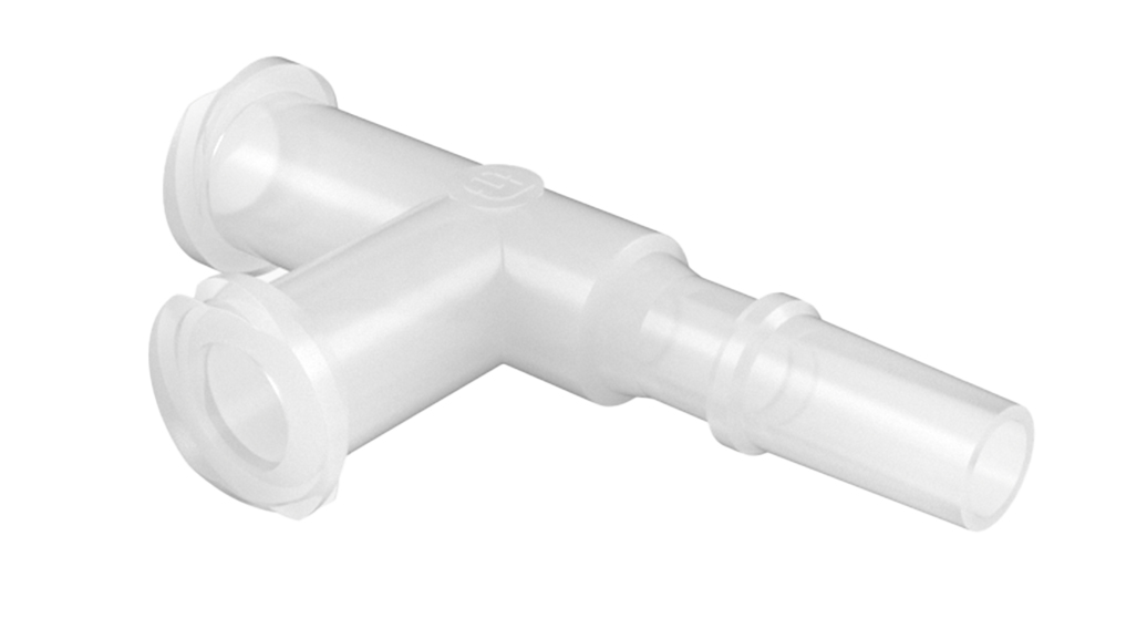 Eldon James Luer Female Tee to Male Rotating Luer Lock