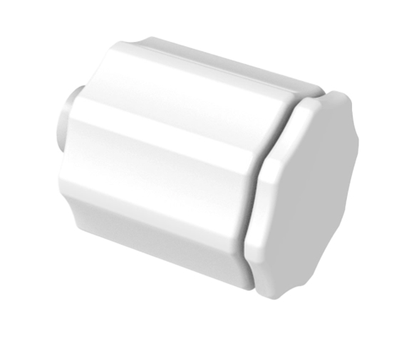 Eldon James Male Luer Lock Plug and Nut Assembly