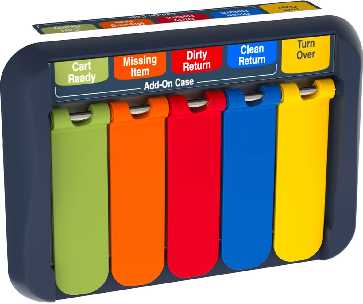 Metro CVPFLAG5 CaseVue Surgical Case Cart Color Flag System
