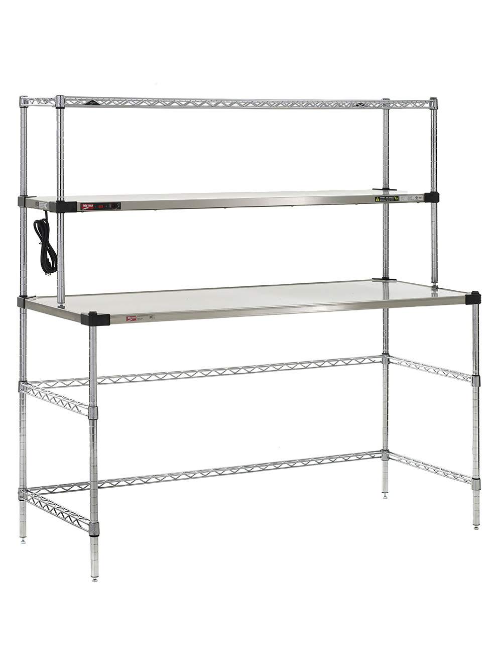 Metro Super Erecta Hot Workstation with Stainless Steel Heated Shelf
