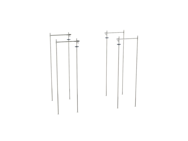 Metro Super Erecta Top-Track Stationary End Unit Kit