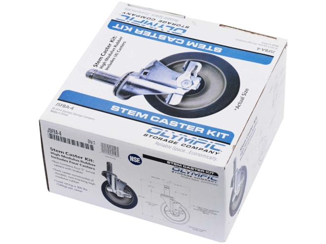 Olympic High Modulus Rubber Swivel/Brake Stem Casters