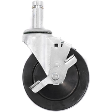 Olympic Resilient Rubber Swivel/Brake Stem Caster
