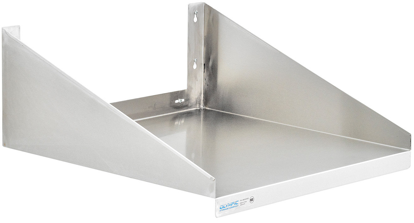Olympic Stainless Steel Microwave Wall Shelf