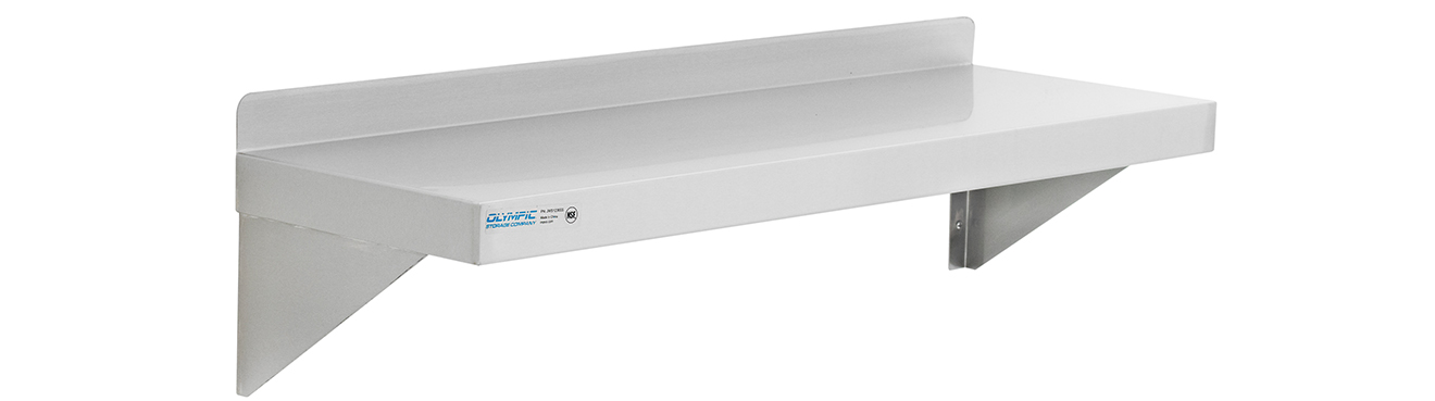 Olympic Stainless Steel Solid Wall Shelf