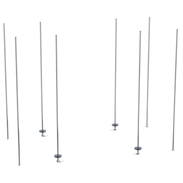 Metro qwikTRAK Super Erecta Stationary End Unit Kit