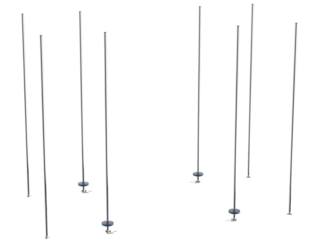 Metro qwikTRAK Super Erecta Stationary End Unit Kit