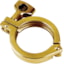 Rubber Fab Single Pin Sanitary Hinge Clamp with gold identifier