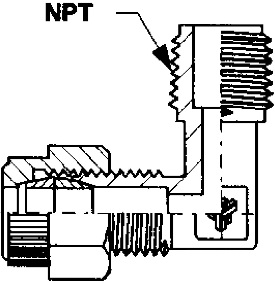 Saint-Gobain PharmaFluor Elbow Adapter Male Fitting
