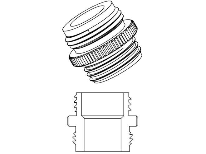 Lab Thread Adapter SCAT Lab Safety External Thread Adapter | Sanitary Fittings | BioPharm ...