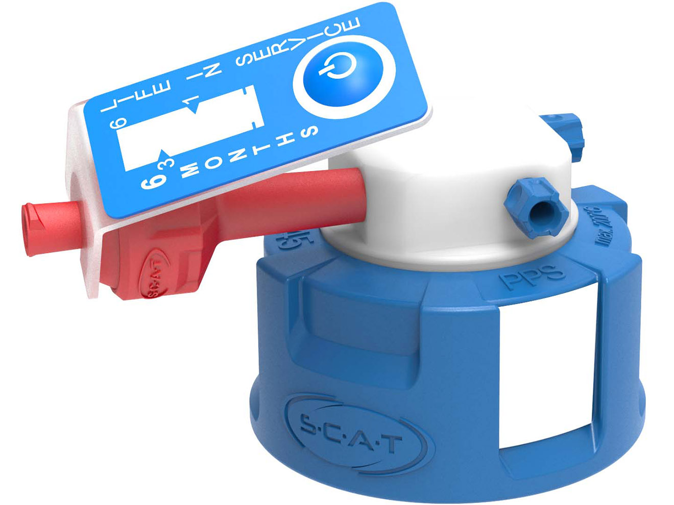 SCAT Lab Safety GL45 90 Degree Angled HPLC Safety Cap V2.0