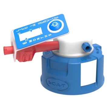 SCAT Lab Safety GL45 90 Degree Angled HPLC Safety Cap V2.0