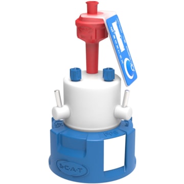 SCAT Lab Safety GL45 HPLC Safety Cap V2.0 with Shut-Off Valve