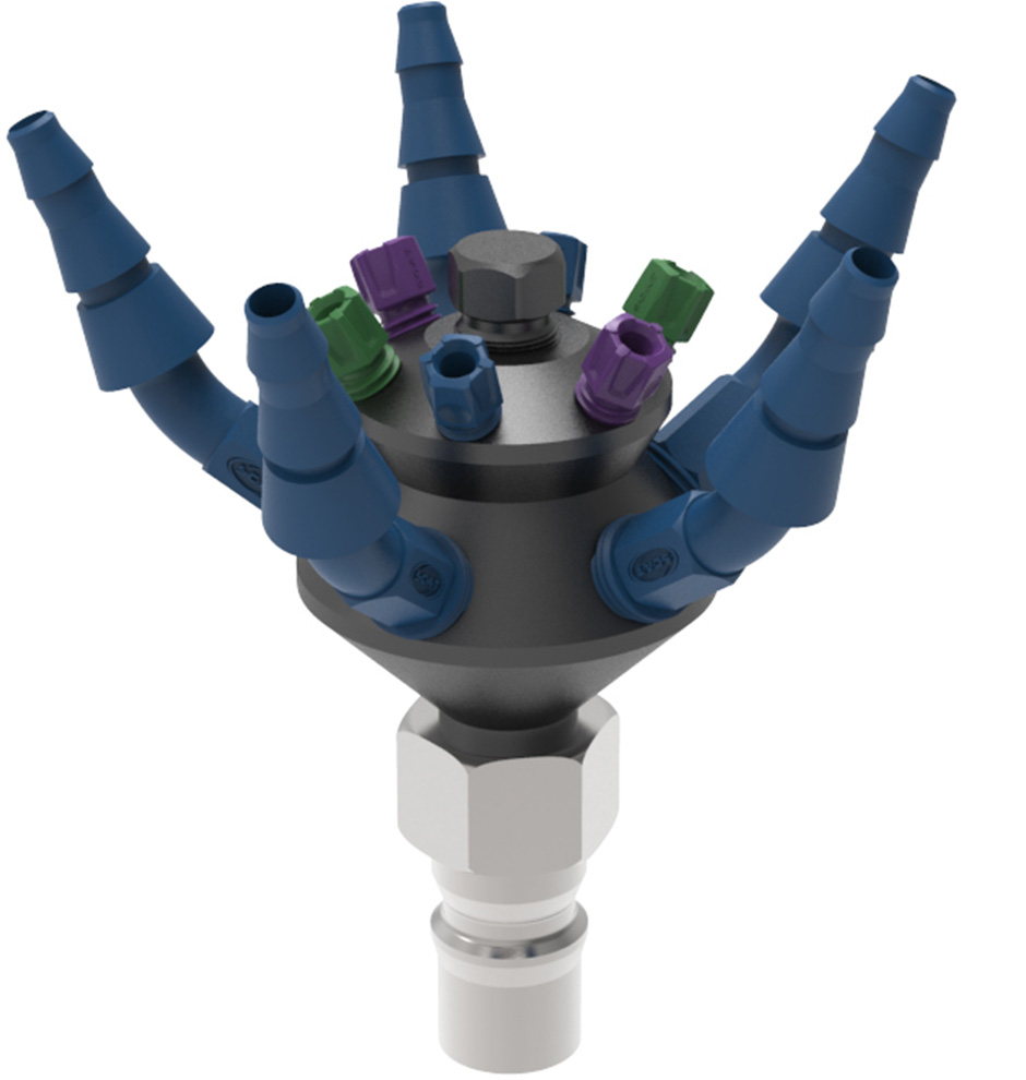 錐体スクラップ SCAT Lab Safety Justrite HPLC Manifold | Sanitary Fittings