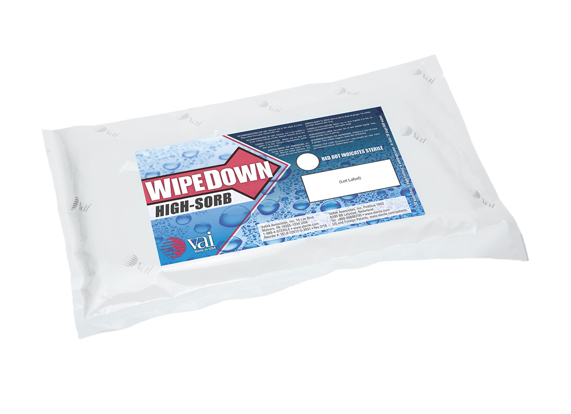 VAI WipeDown Laundered Polyester Dry Wipe
